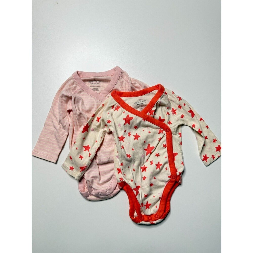 Baby Organic Cotton Long Sleeve Moon And Back Hanna Andersson Stars 3-6 M